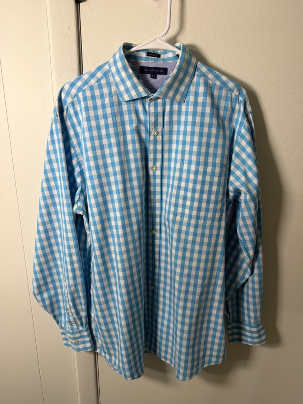 Tommy Hilfiger Blue Gingham Button-Down Shirt
